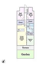 間取図画像 3LDK