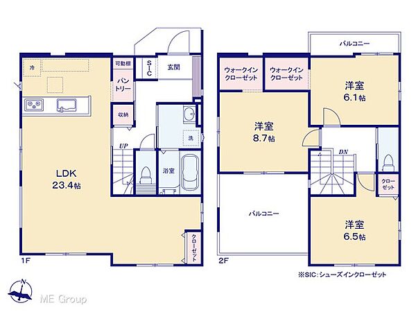 間取りを拡大表示