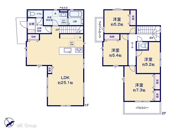 間取りを拡大表示
