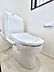 トイレ：トイレは温水洗浄機能付き