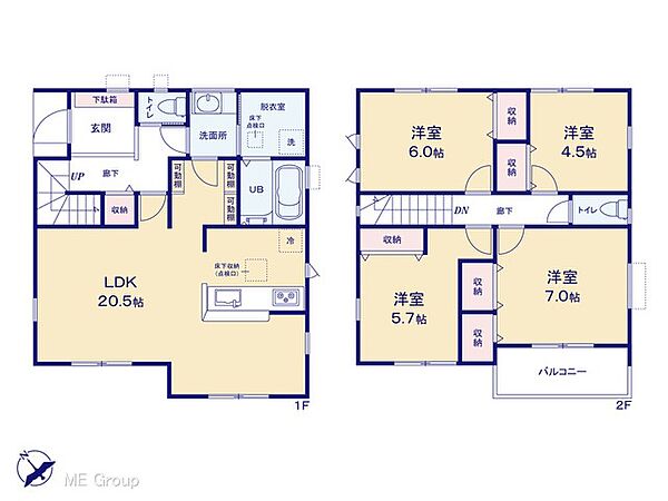 間取りを拡大表示