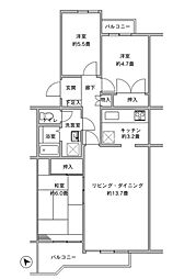 間取図画像 3LDK