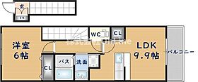 ピアチェーレB棟  ｜ 大阪府東大阪市岩田町5丁目（賃貸アパート1LDK・1階・41.98㎡） その2