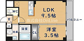 K court Nakakosaka  ｜ 大阪府東大阪市中小阪1丁目（賃貸マンション1LDK・2階・31.72㎡） その2