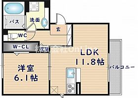 セントコリーヌD棟  ｜ 大阪府東大阪市南上小阪（賃貸アパート1LDK・1階・46.53㎡） その2