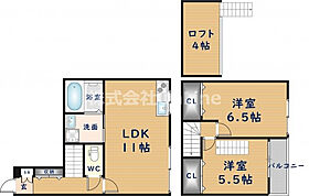 MIO高井田壱番館  ｜ 大阪府東大阪市森河内東2丁目（賃貸アパート2LDK・1階・62.00㎡） その2