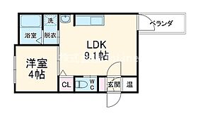 F asecia Leand  ｜ 大阪府東大阪市西堤本通東1丁目（賃貸アパート1LDK・3階・29.11㎡） その2