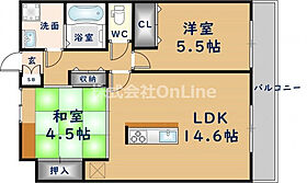 プリンスライフ花園  ｜ 大阪府東大阪市玉串元町1丁目（賃貸アパート2LDK・2階・60.20㎡） その2