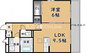 イーストライン  ｜ 大阪府東大阪市俊徳町5丁目（賃貸アパート1LDK・1階・42.69㎡） その2