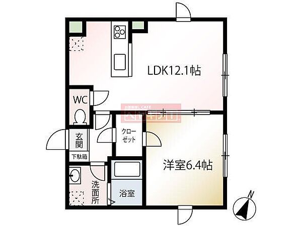 トリニティ桜新町 202｜東京都世田谷区桜新町２丁目(賃貸マンション1LDK・2階・41.16㎡)の写真 その2