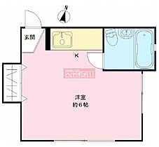 星野ハイツ　B棟 201 ｜ 東京都世田谷区上馬１丁目21-7（賃貸アパート1R・2階・14.00㎡） その2