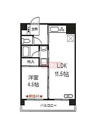 三軒茶屋グリーンマンション 1LDKの間取図画像