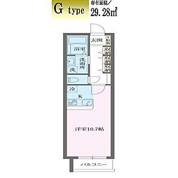 アルティザ池尻 ワンルームの間取図画像
