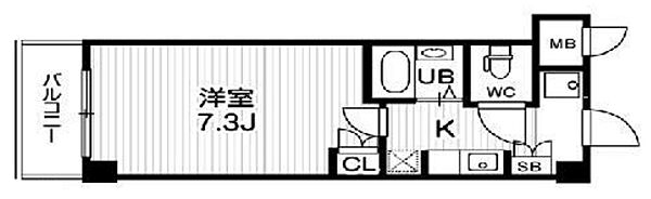 アーデン森之宮 ｜大阪府大阪市中央区森ノ宮中央1丁目(賃貸マンション1K・7階・21.03㎡)の写真 その2