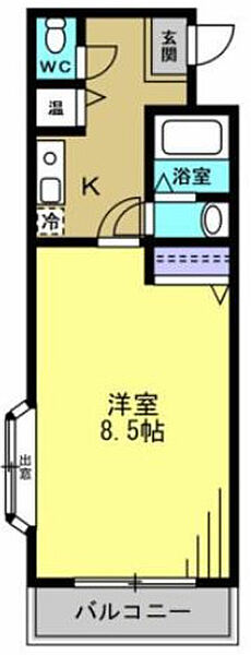 ヴェローナI ｜大阪府大阪市中央区島之内2丁目(賃貸マンション1K・9階・30.00㎡)の写真 その2