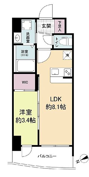 大阪府大阪市西区九条南3丁目(賃貸マンション1LDK・9階・29.23㎡)の写真 その2