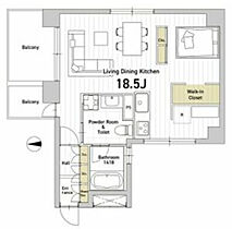 ラクメンビル  ｜ 大阪府大阪市西区京町堀1丁目8-11（賃貸マンション1LDK・5階・44.19㎡） その2