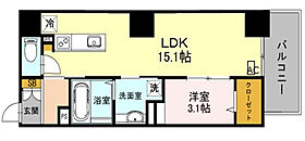 大阪府大阪市北区中津4丁目（賃貸マンション1LDK・4階・43.38㎡） その2