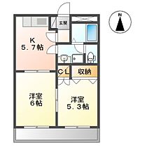 フラワーガーデンＡ  ｜ 愛知県豊橋市新栄町字牟呂下（賃貸アパート2K・2階・41.00㎡） その2