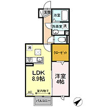 ラ・フロレゾン 103 ｜ 愛知県豊橋市牧野町16-3（賃貸アパート1LDK・1階・35.48㎡） その2