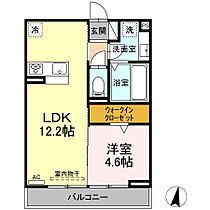 ミエル　アジュール 202 ｜ 愛知県豊橋市花田町字荒木33番1（賃貸アパート1LDK・2階・40.06㎡） その2