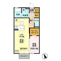 メゾン・ド・ラ・ヴェール 101 ｜ 茨城県鹿嶋市大字長栖（賃貸アパート1LDK・1階・37.53㎡） その2