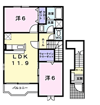 デルソーレＡ 201 ｜ 茨城県神栖市深芝2183番地3（賃貸アパート2LDK・2階・58.80㎡） その2