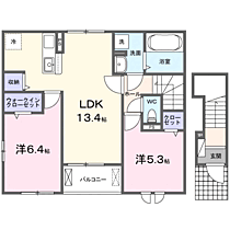 ハピネスシー　I 201 ｜ 茨城県鹿嶋市大字平井1102-3（賃貸アパート2LDK・2階・59.16㎡） その2