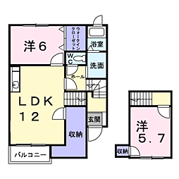 間取図画像 2LDK