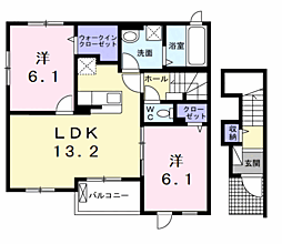 🉐敷金礼金0円！🉐Ｋ’ｓヴィレッジ平井　Ｂ