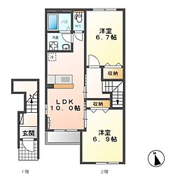 シエル ブルーム 2階