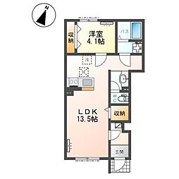 クオリア(qualia) 1LDKの間取図画像