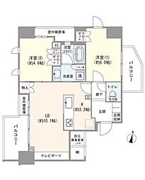 間取図画像 2LDK