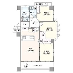 間取図画像 3LDK