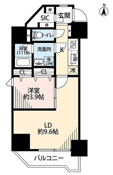 プレール・ドゥーク両国IV 1001｜東京都墨田区緑１丁目(賃貸マンション1LDK・10階・40.53㎡)の写真 その2