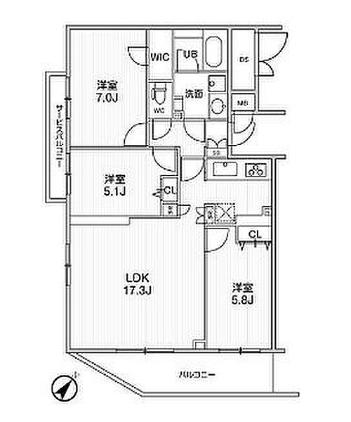 ＬＩＭＥ　ＲＥＳＩＤＥＮＣＥ　ＨＩＫＩＦＵＮＥ（ライムレジデ 418｜東京都墨田区東向島１丁目(賃貸マンション3LDK・4階・73.12㎡)の写真 その2