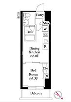 グランパセオ銀座築地 403 ｜ 東京都中央区築地６丁目23-2（賃貸マンション1DK・4階・25.02㎡） その2