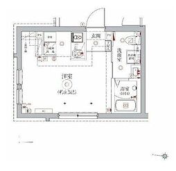 ベルシードステアー東陽町 1階ワンルームの間取り