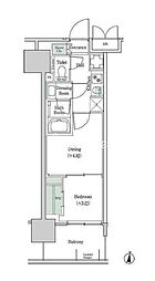 ブルックサイドレジデンス木場 2Kの間取図画像