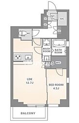 江東区木場2丁目マンション 1LDKの間取図画像