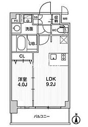 ディームス東陽町2 1LDKの間取図画像