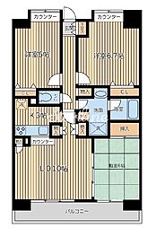 CITYSPIRE西葛西 2SLDKの間取図画像
