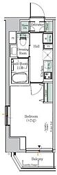 ONEROOFResidence木場West 1Kの間取図画像