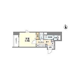 シャルム東陽 1Kの間取図画像