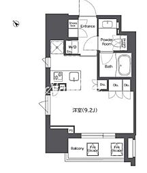 コンフォリア東陽町 ワンルームの間取図画像