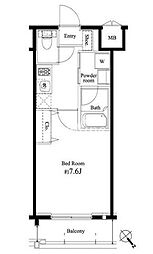 ハーモニーレジデンス門前仲町 1Kの間取図画像