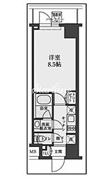 S-RESIDENCE清澄白河 1Kの間取図画像