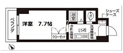 ローズウッド・ハイツ門前仲町 1Kの間取図画像
