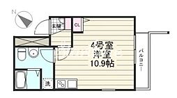 creal門前仲町 ワンルームの間取図画像