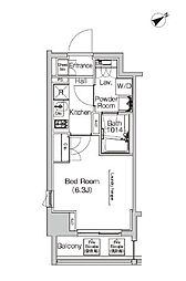 プラウドフラット門前仲町4 1Kの間取図画像
